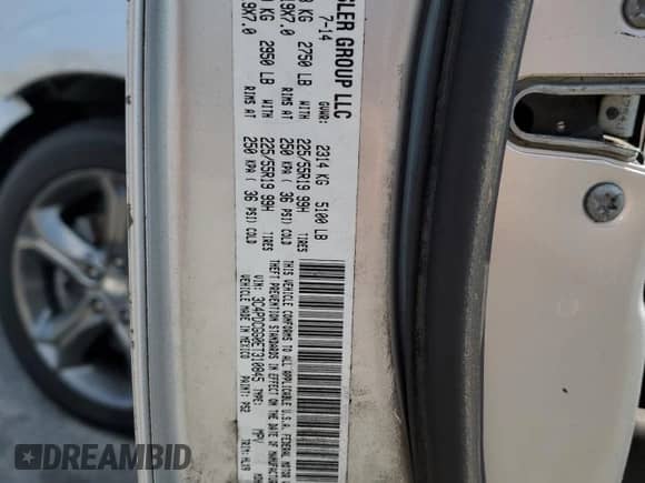 2014 Dodge Journey Crossroad z VIN 3C4PDCGG0ET310845, wystawiony jako Copart lot #80701705 z przebiegiem 252 423 mil mil oraz Szkoda całkowita • Salvage title. Historia ofert i sprzedaży dostępna na DreamBid. Obrazek 13.