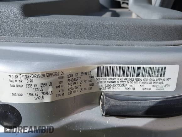 2007 Jeep Commander Sport с VIN 1J8HG48KX7C626507, выставлен на аукционе IAAI как лот 42943485 с пробегом 143 286 миль миль и . История ставок и продаж доступна на DreamBid. Изображение 9.