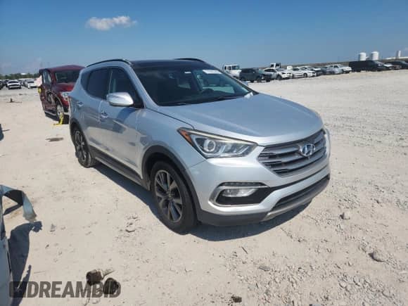 2018 Hyundai Santa Fe Ultimate with VIN 5XYZW4LA1JG505641, listed as a Copart auction lot 71663355 with 94,950 mi miles and Clean title. Bid and sale history available at DreamBid. Image 4.