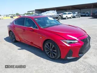 2021 Lexus IS 350 F Sport z VIN JTHGZ1B25M5040591, wystawiony jako IAAI lot #42428481 z przebiegiem 43 480 mil mil oraz . Historia ofert i sprzedaży dostępna na DreamBid. Obrazek 1.