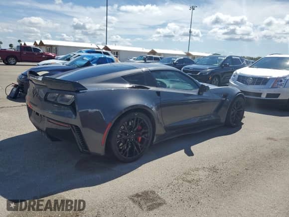 2017 Chevrolet Corvette Z06 2LZ with VIN 1G1YS2D69H5603737, listed as a Copart auction lot 73767964 with Not provided miles and Salvage title. Bid and sale history available at DreamBid. Image 3.
