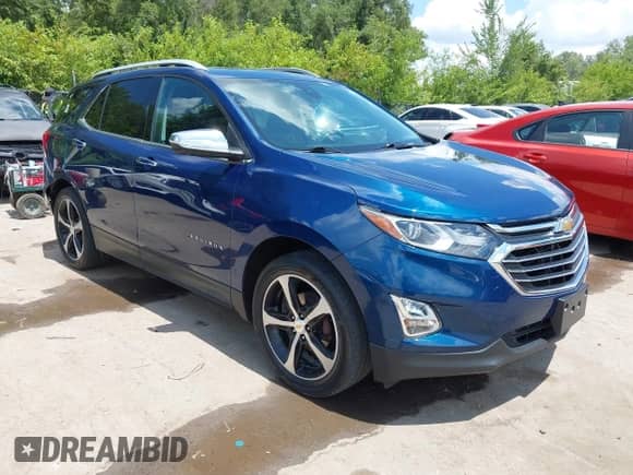 2021 Chevrolet Equinox Premier с VIN 2GNAXXEV9M6105007, выставлен на аукционе IAAI как лот 42743646 с пробегом 37 576 миль миль и . История ставок и продаж доступна на DreamBid. Изображение 1.