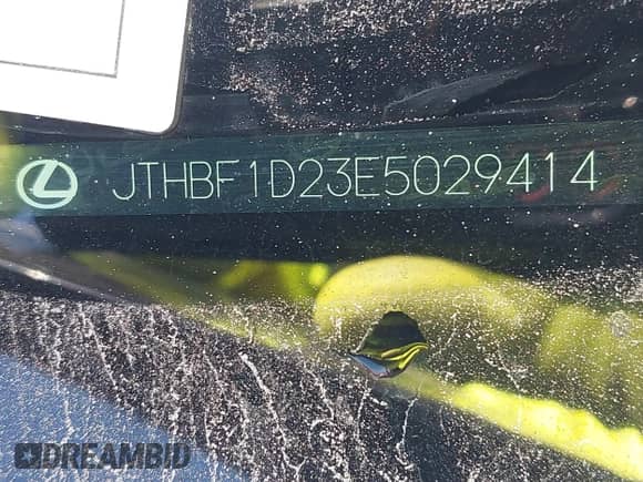 2014 Lexus IS 250 с VIN JTHBF1D23E5029414, выставлен на аукционе IAAI как лот 43268646 с пробегом 147 929 миль миль и . История ставок и продаж доступна на DreamBid. Изображение 9.
