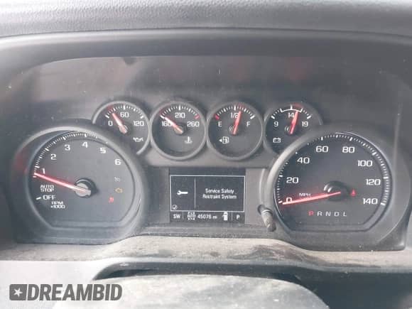 2021 Chevrolet Silverado 1500 Custom with VIN 3GCPYBEK5MG353574, listed as a IAAI auction lot 41403383 with 45,076 mi miles and . Bid and sale history available at DreamBid. Image 7.