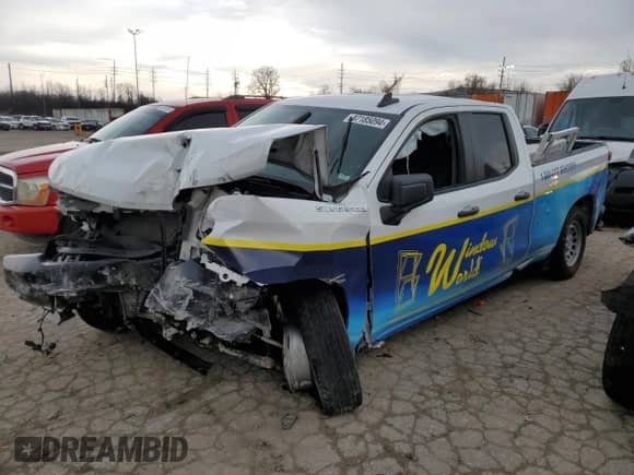 2021 Chevrolet Silverado 1500 Work Truck with VIN 1GCRWAEK3MZ353257, listed as a Copart auction lot 87185094 with Not provided miles and Salvage title. Bid and sale history available at DreamBid. Image 1.