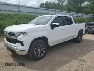 2025 Chevrolet Silverado 1500 LT with VIN 1GCPKKEK1SZ177332, listed as a Copart auction lot 66151945 with 7,982 mi miles and Clean title. Bid and sale history available at DreamBid. Image 1.