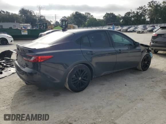 2025 Toyota Camry LE with VIN 4T1DAACK9SU540763, listed as a Copart auction lot 81018345 with 36,512 mi miles and Salvage title. Bid and sale history available at DreamBid. Image 3.