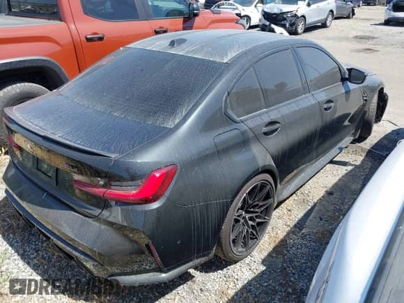 2024 BMW M3 Competition xDrive with VIN WBS43AY0XRFS26150, listed as a IAAI auction lot 41396512 with 12,984 mi miles and . Bid and sale history available at DreamBid. Image 4.