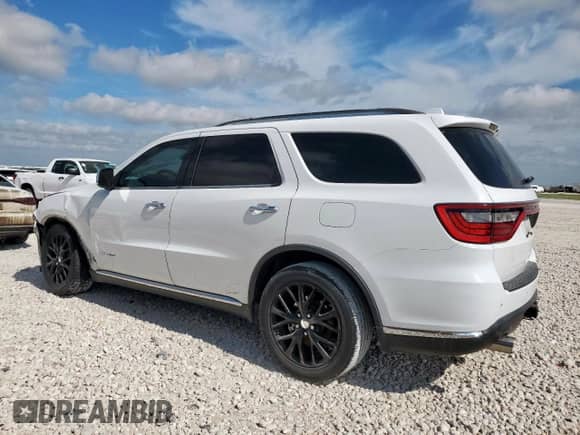 2014 Dodge Durango Citadel with VIN 1C4RDHEG4EC974943, listed as a Copart auction lot 65602485 with 129,233 mi miles and Salvage title. Bid and sale history available at DreamBid. Image 2.