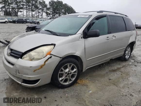 2005 Toyota Sienna LE with VIN 5TDBA23C95S052268, listed as a Copart auction lot 44777085 with Not provided miles and Salvage title. Bid and sale history available at DreamBid. Image 1.