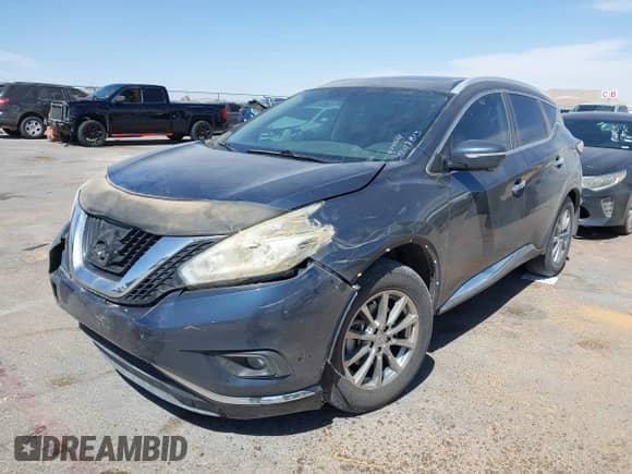 2015 Nissan Murano SL с VIN 5N1AZ2MG7FN283744, выставлен на аукционе IAAI как лот 42117813 с пробегом 104 722 миль миль и . История ставок и продаж доступна на DreamBid. Изображение 17.