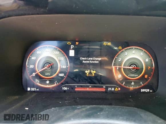 2023 Hyundai Palisade Calligraphy with VIN KM8R7DGE3PU495868, listed as a Copart auction lot 80483515 with 59,929 mi miles and Salvage title. Bid and sale history available at DreamBid. Image 9.