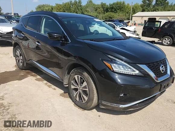 2022 Nissan Murano SV with VIN 5N1AZ2BS7NC111876, listed as a Copart auction lot 70660325 with 96,654 mi miles and Salvage title. Bid and sale history available at DreamBid. Image 14.
