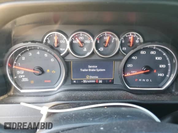 2020 Chevrolet Silverado 1500 LT with VIN 1GCUYDED7LZ176928, listed as a Copart auction lot 70548505 with 163,000 mi miles and Salvage title. Bid and sale history available at DreamBid. Image 9.