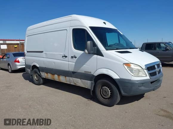 2008 Dodge Sprinter with VIN WD0PE745285279150, listed as a IAAI auction lot 41795121 with 296,757 mi miles and . Bid and sale history available at DreamBid. Image 1.