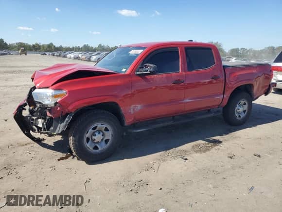 2020 Toyota Tacoma SR with VIN 3TMCZ5AN5LM353734, listed as a Copart auction lot 81958555 with 105,361 mi miles and Salvage title. Bid and sale history available at DreamBid. Image 1.
