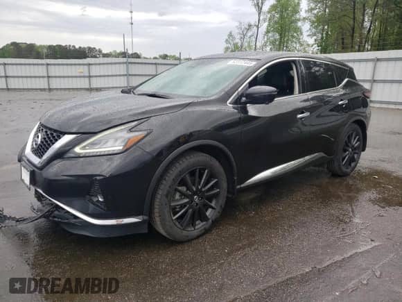 2022 Nissan Murano SL z VIN 5N1AZ2CJ9NC107009, wystawiony jako Copart lot #52312445 z przebiegiem 102 295 mil mil oraz Szkoda całkowita • Salvage title. Historia ofert i sprzedaży dostępna na DreamBid. Obrazek 1.