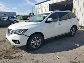 2018 Nissan Pathfinder SL with VIN 5N1DR2MM8JC662727, listed as a Copart auction lot 84975275 with 163,863 mi miles and Clean title. Bid and sale history available at DreamBid. Image 1.