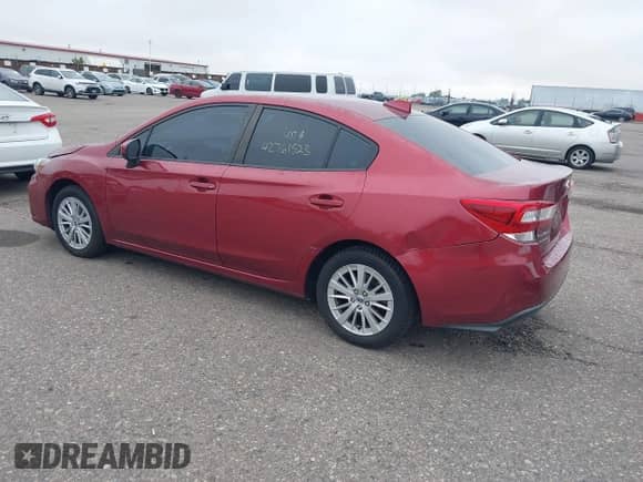 2018 Subaru Impreza Premium with VIN 4S3GKAD66J3621238, listed as a IAAI auction lot 42761523 with 58,270 mi miles and . Bid and sale history available at DreamBid. Image 3.