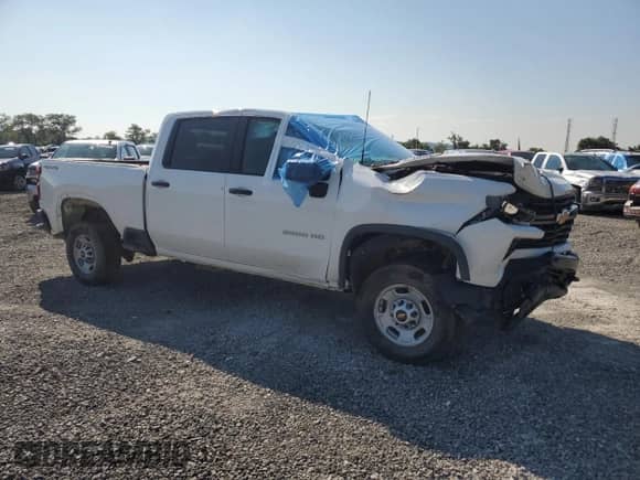 2024 Chevrolet Silverado 2500HD Work Truck with VIN 2GC4YLE70R1240314, listed as a Copart auction lot 63608055 with Not provided miles and Salvage title. Bid and sale history available at DreamBid. Image 4.