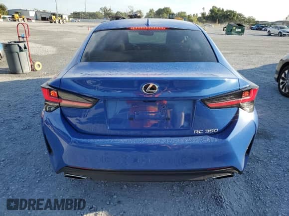 2021 Lexus RC 350 with VIN JTHDZ5BC1M5023242, listed as a Copart auction lot 67778755 with 38,334 mi miles and Non repairable. Bid and sale history available at DreamBid. Image 6.