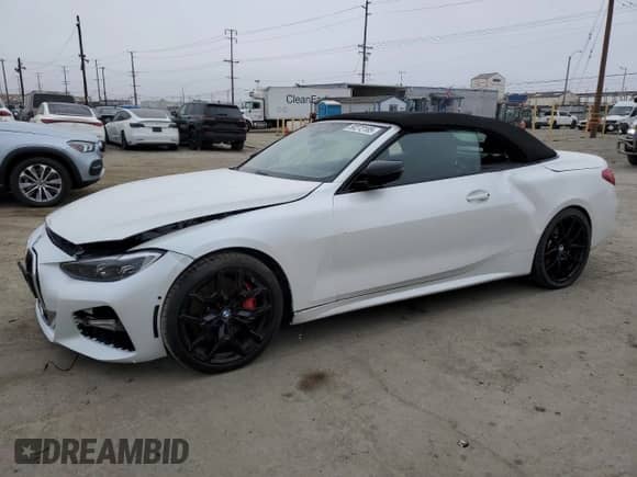 2025 BMW 4 Series 430i с VIN WBA33DB06SCS07578, выставлен на аукционе Copart как лот 50272185 с пробегом 5 169 миль миль и Списание • Salvage title. История ставок и продаж доступна на DreamBid. Изображение 1.