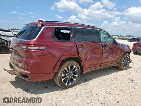 2021 Jeep Grand Cherokee Overland with VIN 1C4RJKDG6M8167591, listed as a Copart auction lot 64172905 with Not provided miles and Non repairable. Bid and sale history available at DreamBid. Image 3.