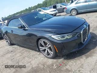 2023 BMW 4 Series 430i with VIN WBA23AT03PCL58295, listed as a IAAI auction lot 43164347 with 60,641 mi miles and . Bid and sale history available at DreamBid. Image 1.