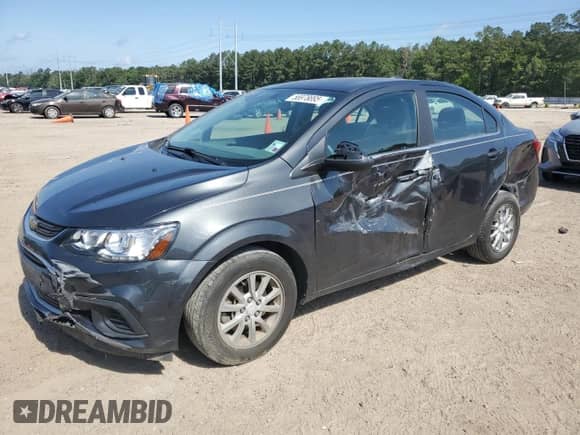 2017 Chevrolet Sonic LT with VIN 1G1JD5SH5H4132225, listed as a Copart auction lot 56978895 with 28,096 mi miles and Salvage title. Bid and sale history available at DreamBid. Image 1.