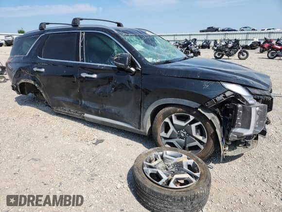 2023 Hyundai Palisade Limited with VIN KM8R54GE1PU508302, listed as a Copart auction lot 68349115 with Not provided miles and Salvage title. Bid and sale history available at DreamBid. Image 4.