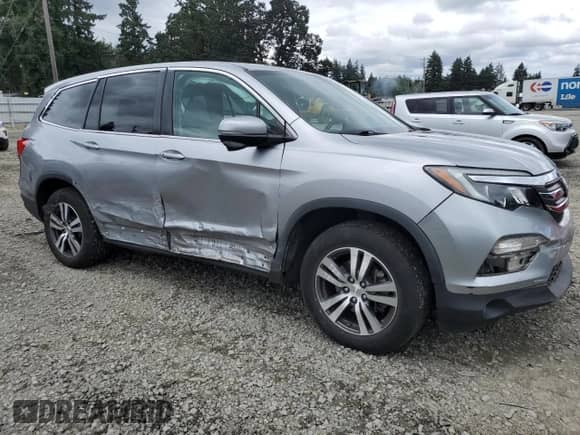 2018 Honda Pilot EX with VIN 5FNYF6H39JB029034, listed as a Copart auction lot 67739155 with 90,531 mi miles and Salvage title. Bid and sale history available at DreamBid. Image 4.