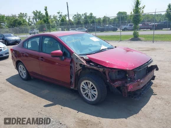 2017 Subaru Impreza Premium with VIN 4S3GKAD65H3629082, listed as a IAAI auction lot 42427417 with 65,609 mi miles and . Bid and sale history available at DreamBid. Image 1.