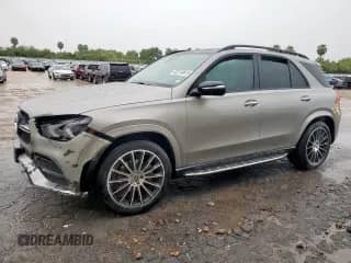 2022 Mercedes-Benz GLE 350 with VIN 4JGFB4JB8NA586925, listed as a Copart auction lot 63310815 with 42,003 mi miles and Salvage title. Bid and sale history available at DreamBid. Image 1.