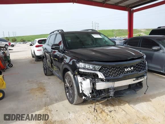 2023 Kia Sorento X-Line EX с VIN 5XYRHDLF5PG195945, выставлен на аукционе IAAI как лот 39823557 с пробегом 18 652 миль миль и . История ставок и продаж доступна на DreamBid. Изображение 1.