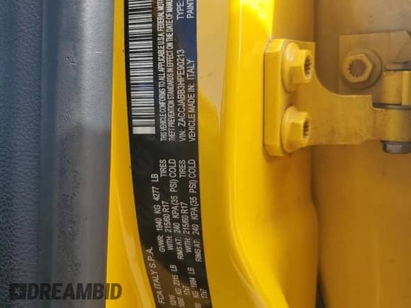 2017 Jeep Renegade Latitude с VIN ZACCJABB3HPE90213, выставлен на аукционе Copart как лот 70889635 с пробегом 137 765 миль миль и Списание • Salvage title. История ставок и продаж доступна на DreamBid. Изображение 13.
