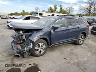 2025 Subaru Ascent Premium z VIN 4S4WMADD6S3421347, wystawiony jako Copart lot #87091495 z przebiegiem 4 552 mil mil oraz Szkoda całkowita • Salvage title. Historia ofert i sprzedaży dostępna na DreamBid. Obrazek 1.