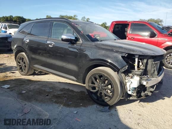 2022 Kia Sorento SX z VIN 5XYRK4LF9NG088198, wystawiony jako Copart lot #83983085 z przebiegiem 53 044 mil mil oraz Szkoda całkowita • Salvage title. Historia ofert i sprzedaży dostępna na DreamBid. Obrazek 4.