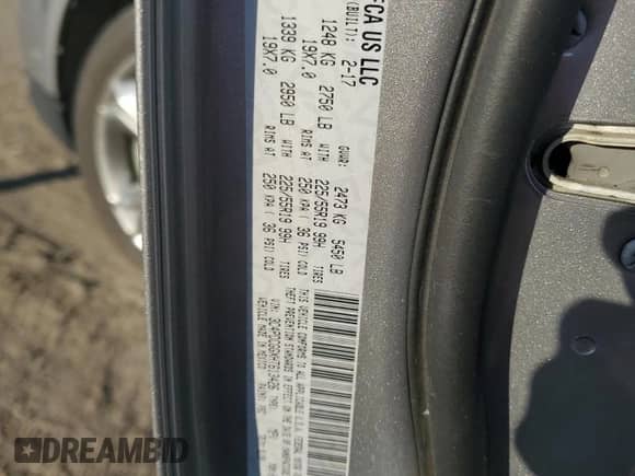 2017 Dodge Journey Crossroad с VIN 3C4PDCGGXHT613426, выставлен на аукционе Copart как лот 81356235 с пробегом 107 709 миль миль и Списание • Salvage title. История ставок и продаж доступна на DreamBid. Изображение 12.