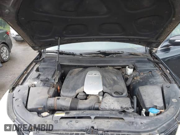 2009 Hyundai Genesis with VIN KMHGC46F59U051875, listed as a IAAI auction lot 42325230 with 192,536 mi miles and . Bid and sale history available at DreamBid. Image 10.