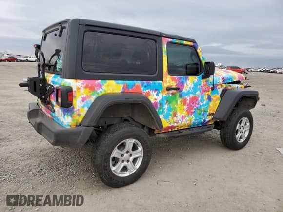 2021 Jeep Wrangler Willys with VIN 1C4HJXAG3MW637195, listed as a Copart auction lot 40757714 with 27,621 mi miles and Non repairable. Bid and sale history available at DreamBid. Image 3.