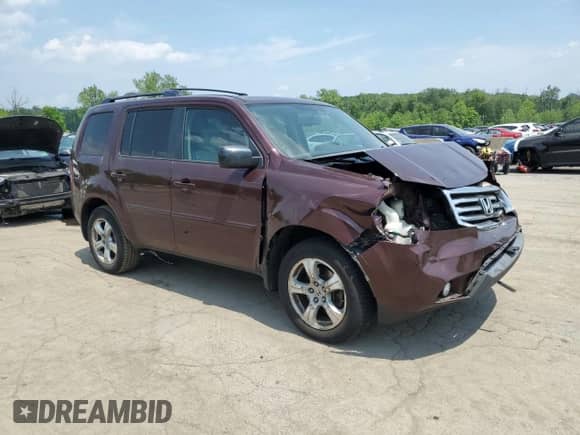 2015 Honda Pilot EX-L with VIN 5FNYF4H77FB034781, listed as a Copart auction lot 59201955 with 168,129 mi miles and Salvage title. Bid and sale history available at DreamBid. Image 4.