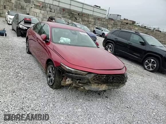 2025 Honda Accord EX-L с VIN 1HGCY2F60SA057729, выставлен на аукционе Copart как лот 69923875 с пробегом 1 591 миль миль и Списание • Salvage title. История ставок и продаж доступна на DreamBid. Изображение 14.