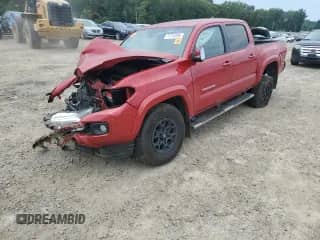 2020 Toyota Tacoma SR5 with VIN 3TMCZ5AN9LM327203, listed as a Copart auction lot 71714355 with 120,059 mi miles and Salvage title. Bid and sale history available at DreamBid. Image 1.