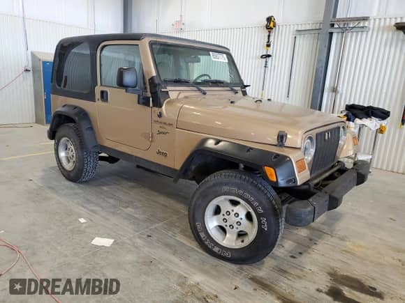 1999 Jeep Wrangler Sport with VIN 1J4FY19S6XP430964, listed as a Copart auction lot 85937775 with 109,444 mi miles and Clean title. Bid and sale history available at DreamBid. Image 4.