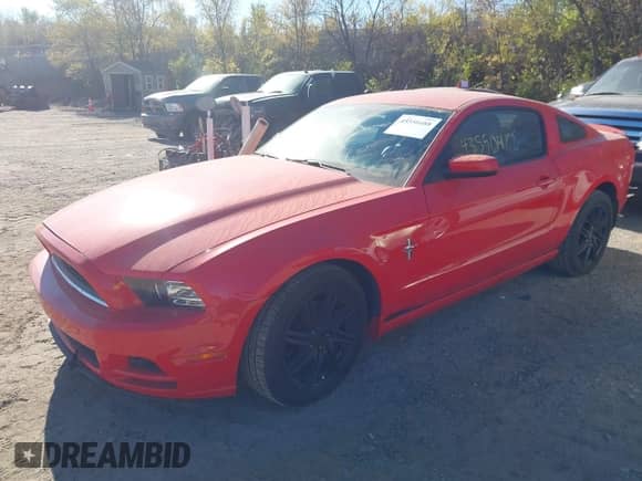 2014 Ford Mustang Premium with VIN 1ZVBP8AM1E5203717, listed as a IAAI auction lot 43550488 with 106,905 mi miles and . Bid and sale history available at DreamBid. Image 2.