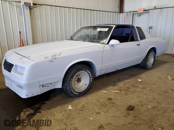1988 Chevrolet Monte Carlo with VIN 1G1GZ11G3JP115201, listed as a Copart auction lot 75502454 with 71,006 mi miles and Salvage title. Bid and sale history available at DreamBid. Image 1.