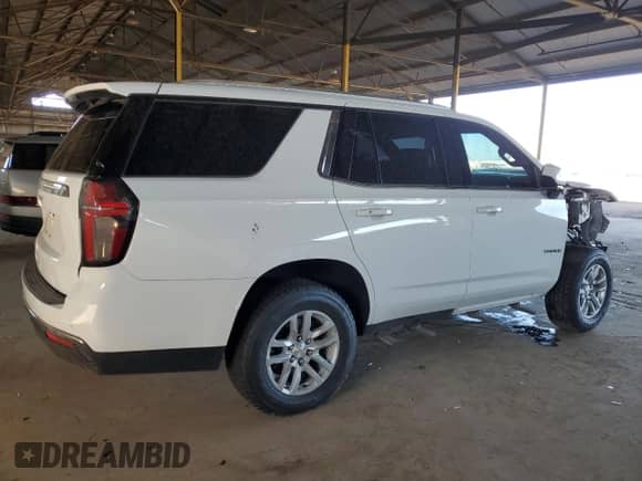 2022 Chevrolet Tahoe LS z VIN 1GNSKMKD1NR355084, wystawiony jako Copart lot #86255225 z przebiegiem Nie podano mil oraz Szkoda całkowita • Salvage title. Historia ofert i sprzedaży dostępna na DreamBid. Obrazek 3.