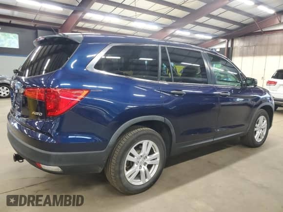 2016 Honda Pilot LX z VIN 5FNYF6H19GB110445, wystawiony jako Copart lot #84265045 z przebiegiem 156 601 mil mil oraz Czysty tytuł • Clean title. Historia ofert i sprzedaży dostępna na DreamBid. Obrazek 3.