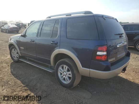 2007 Ford Explorer Eddie Bauer with VIN 1FMEU74847UB32101, listed as a Copart auction lot 80890745 with 142,943 mi miles and Salvage title. Bid and sale history available at DreamBid. Image 2.