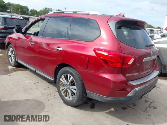 2019 Nissan Pathfinder SL with VIN 5N1DR2MN0KC581716, listed as a IAAI auction lot 42698575 with 113,805 mi miles and . Bid and sale history available at DreamBid. Image 3.